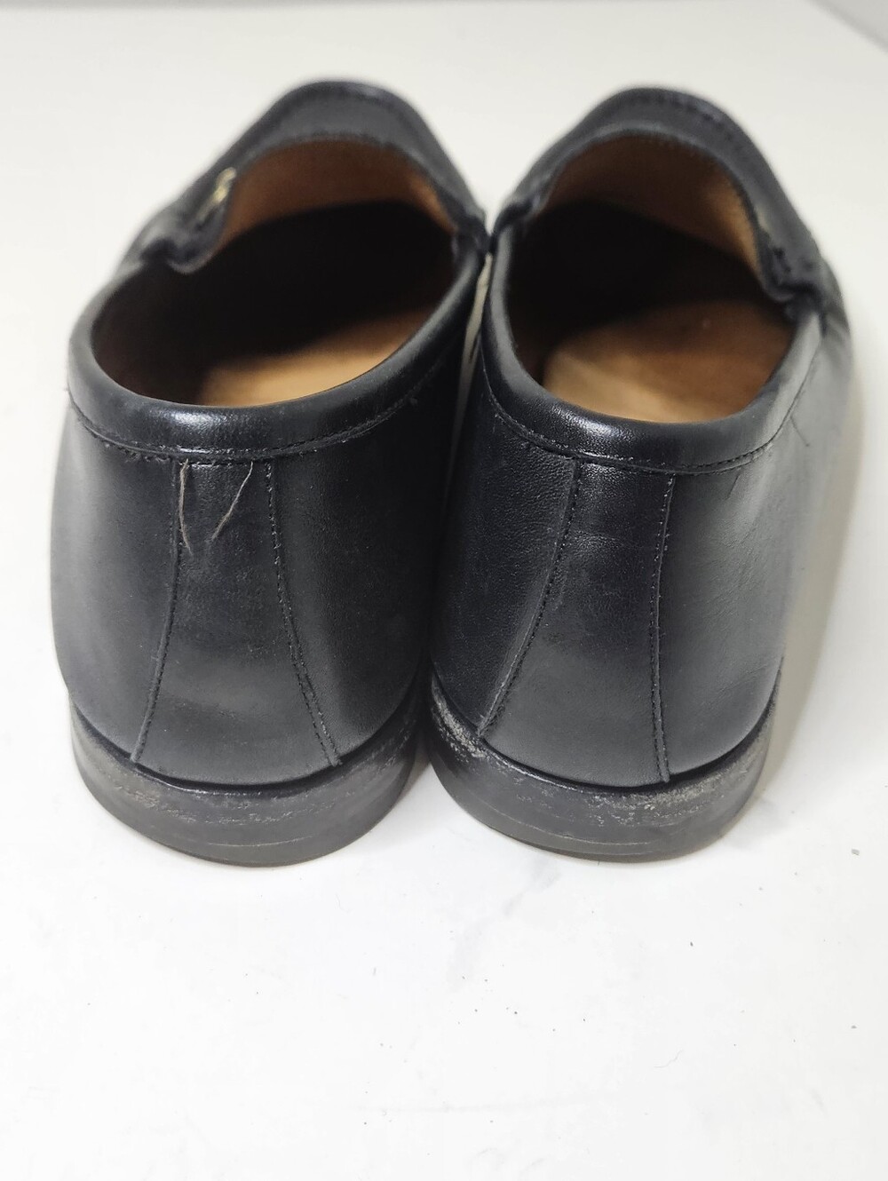 Velasca Verserat Horsebit Loafers Leather Shoes Black Men's 8.5 Made In Italy - Picture 4 of 9